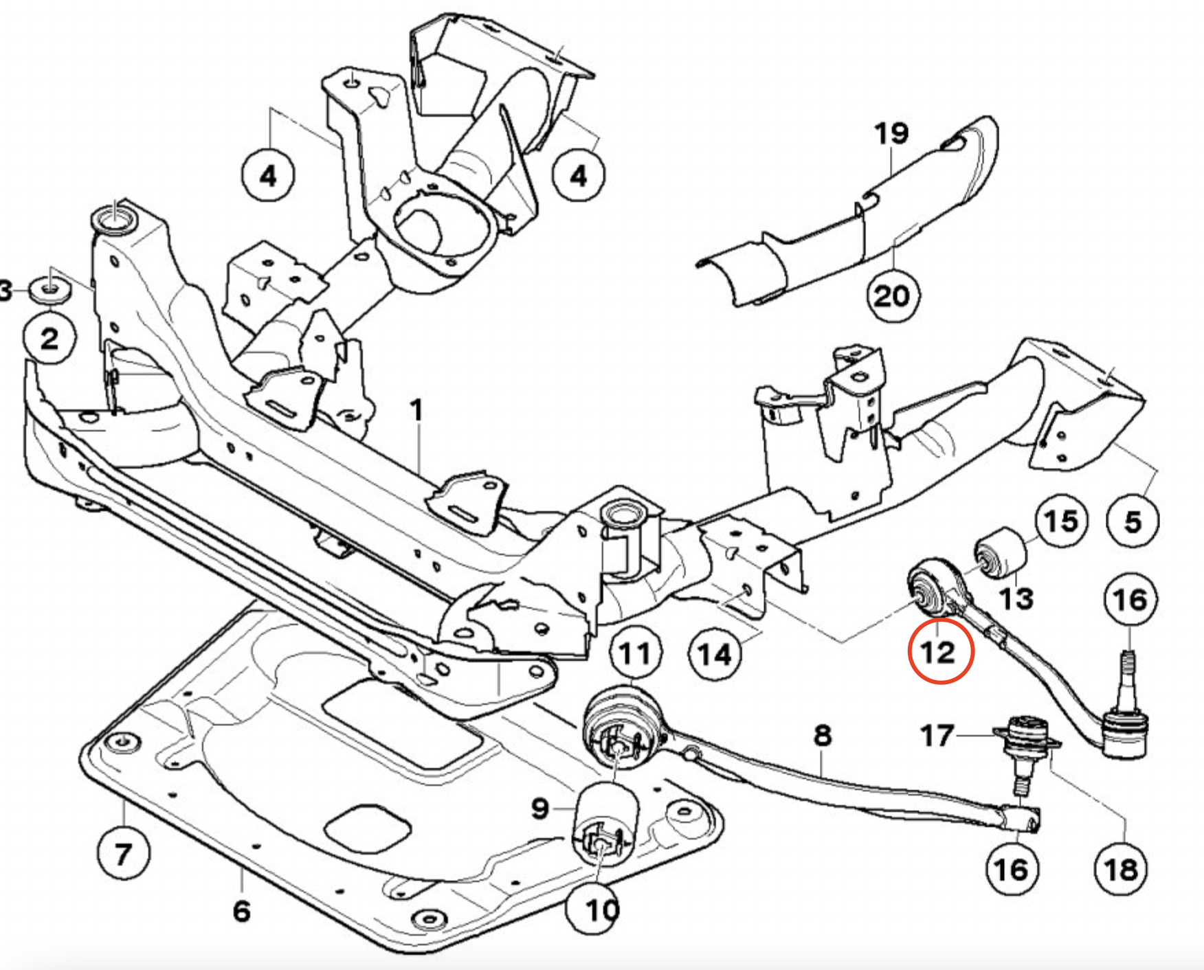BMW 어퍼암  X3 E83 2003-2011 31103451881/31103451882